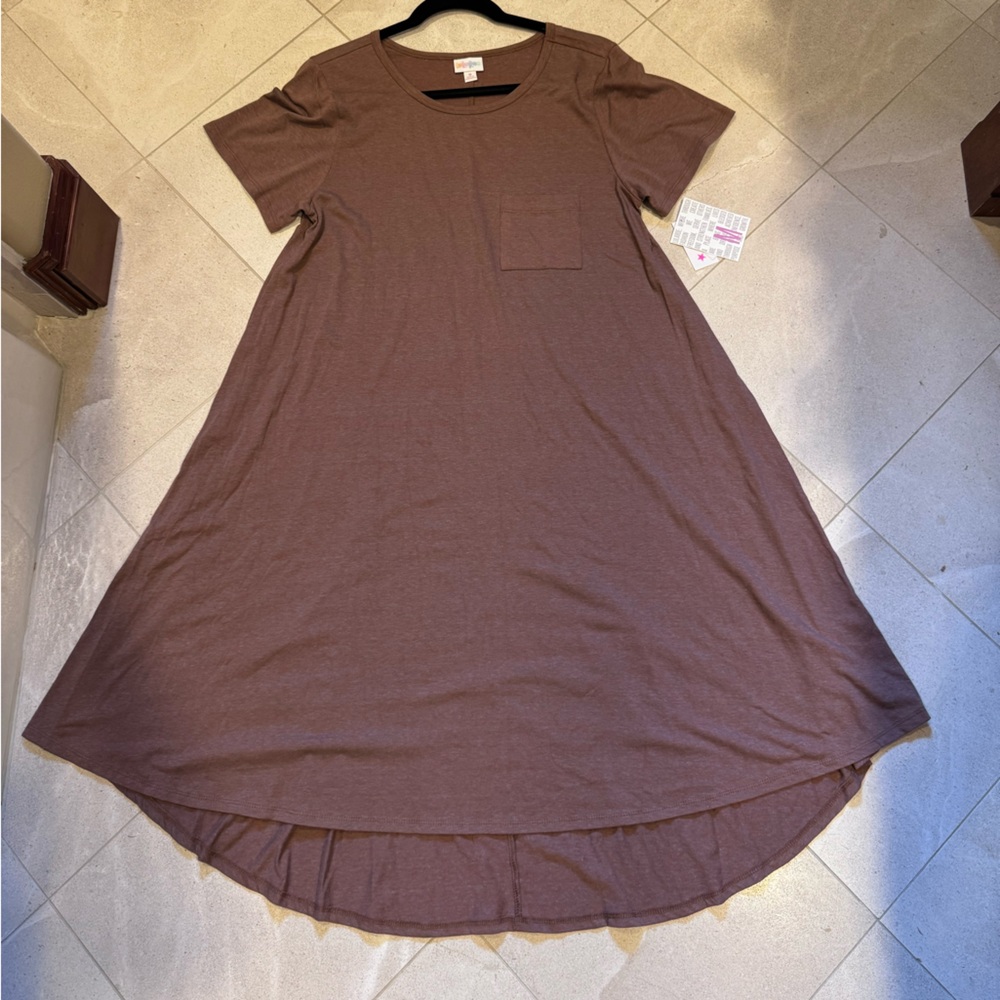 Brand New LuLaRoe Size M Heather Rust Carly Dress